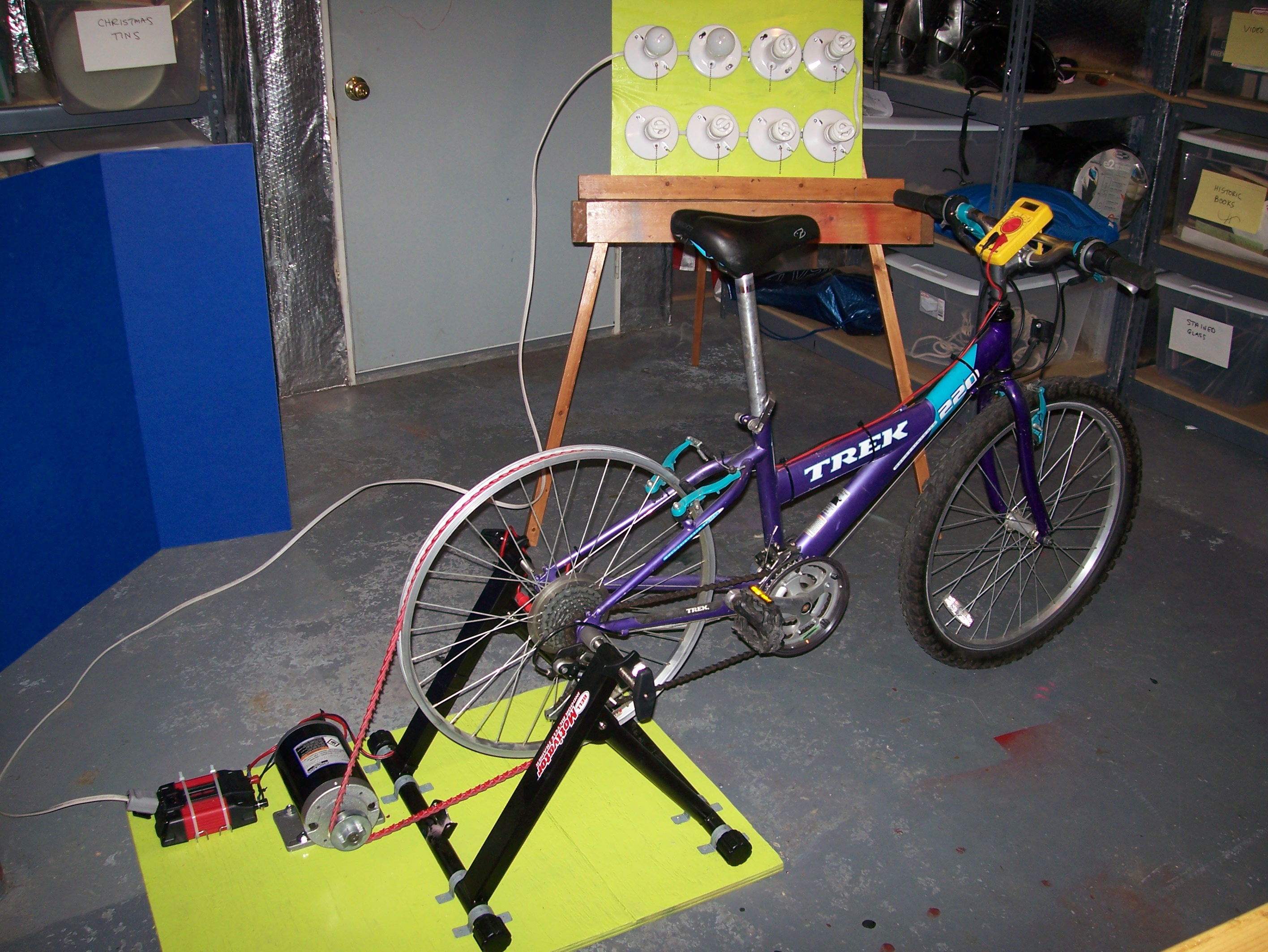 electricity generating bike